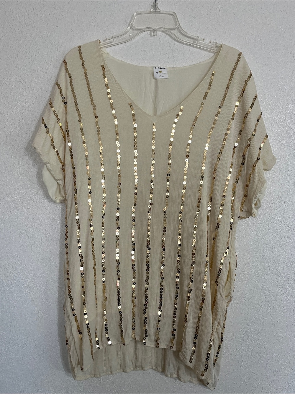 By Together sequin top/mini dress Large